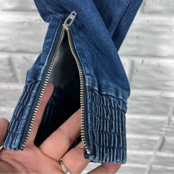 JBRAND Arkin Zip Ankle Blue Denim Jogger Jeans | 26 - Picture 8 of 12